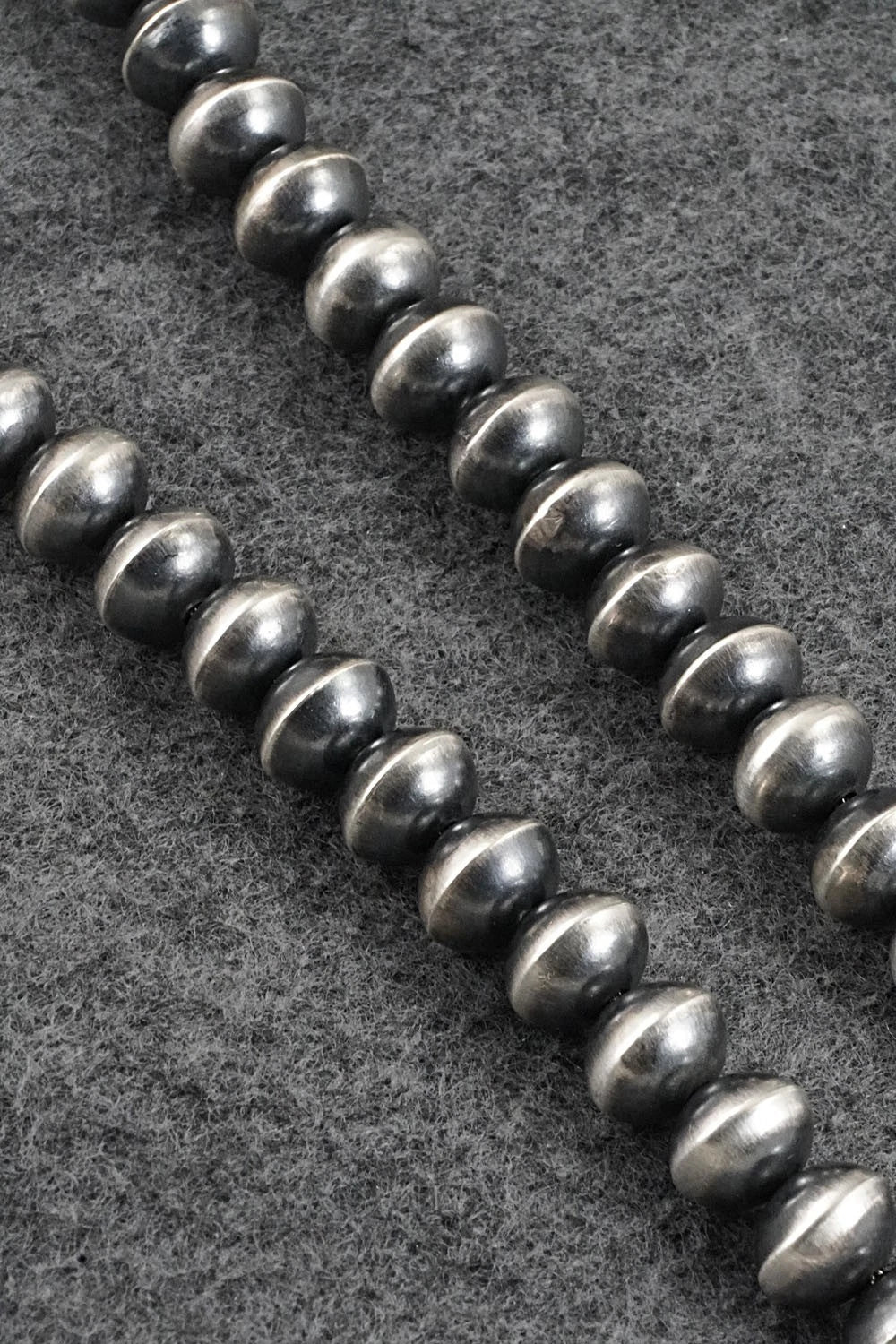 Sterling Silver Navajo Pearl Necklace 24" - Presley Haley