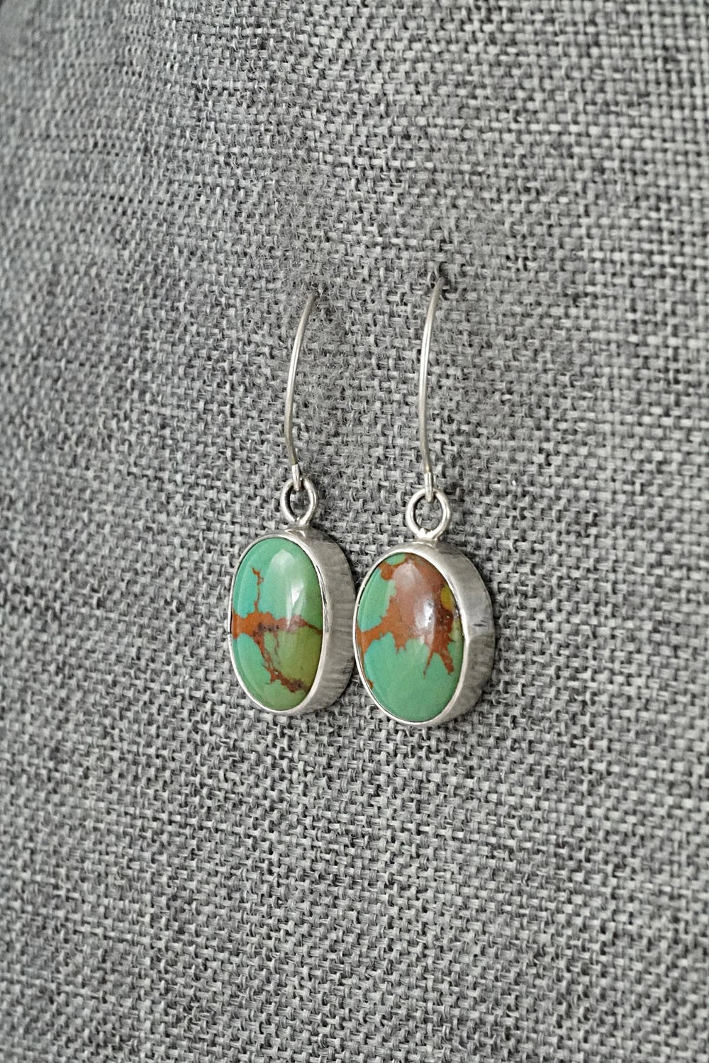 Turquoise & Sterling Silver Earrings - Rosemary Saunders