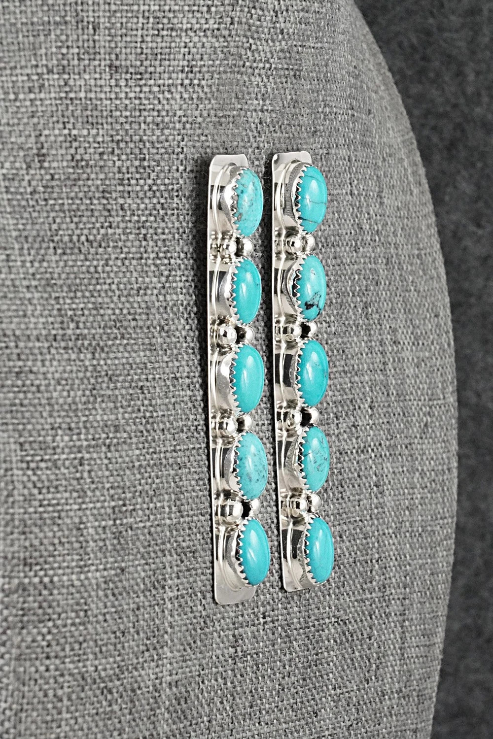 Turquoise & Sterling Silver Earrings - Jody Tsosie
