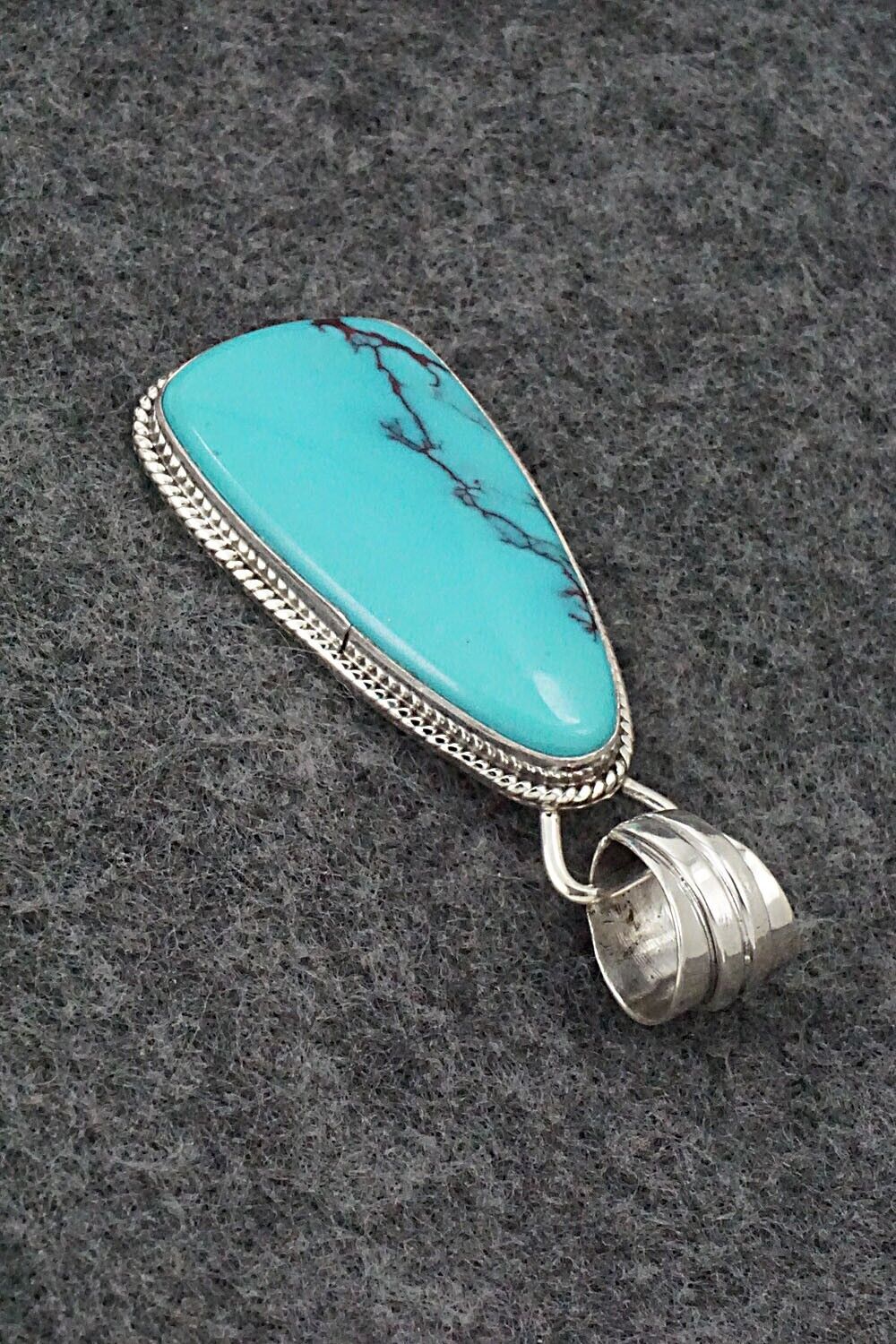 Turquoise and Sterling Silver Pendant - Sharon McCarthy