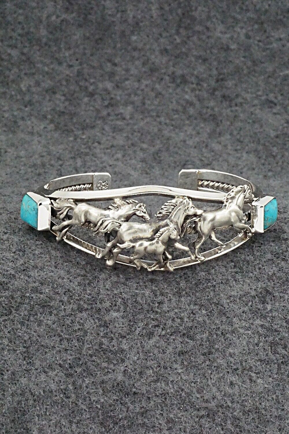 Turquoise & Sterling Silver Bracelet - Bobby Platero