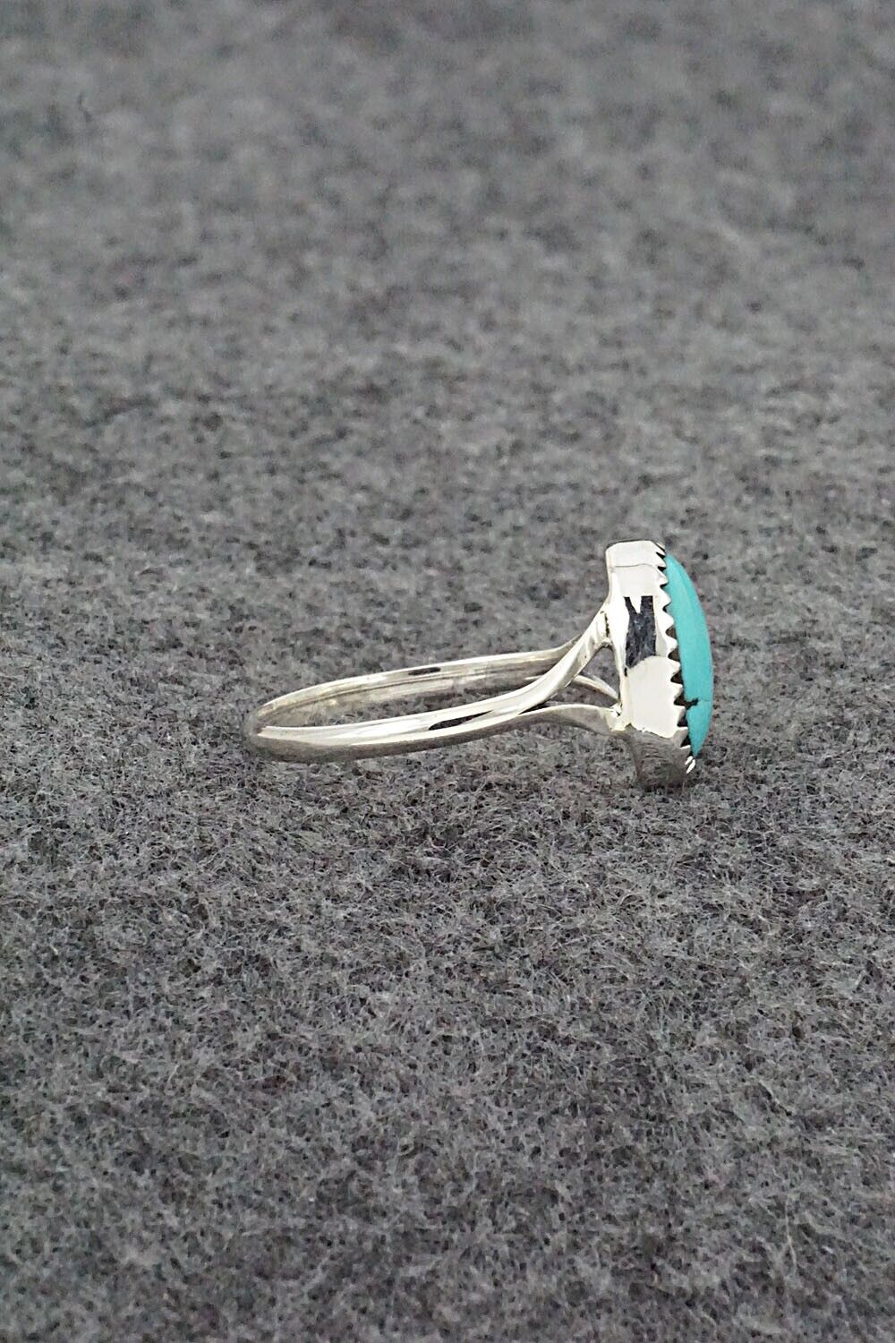 Turquoise & Sterling Silver Ring - Betty Hawthorne - Size 8.75