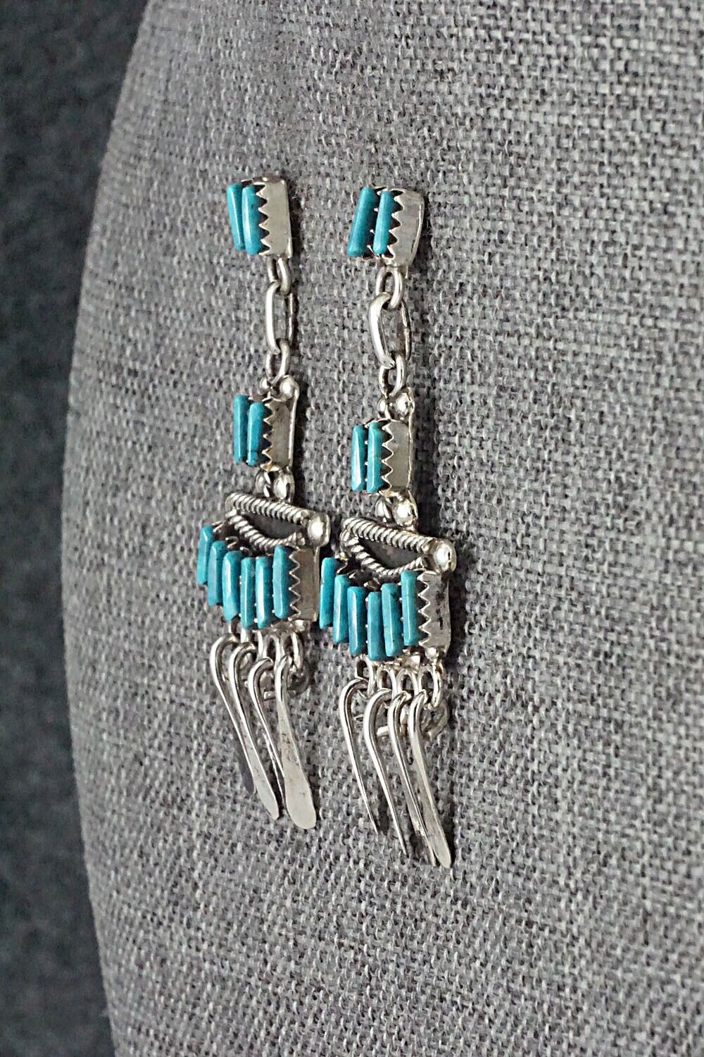 Turquoise & Sterling Silver Earrings - Michelle Peina