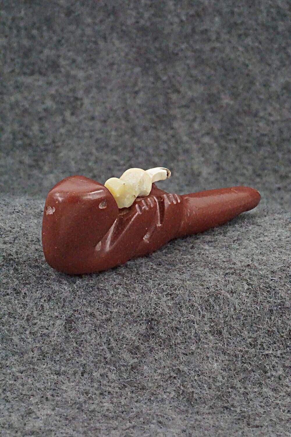 Otter with Pup Zuni Fetish Carving - Justin Red Elk