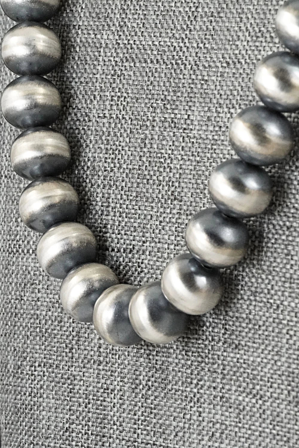 Sterling Silver Navajo Pearl Necklace 22" - Bryannen Halwood