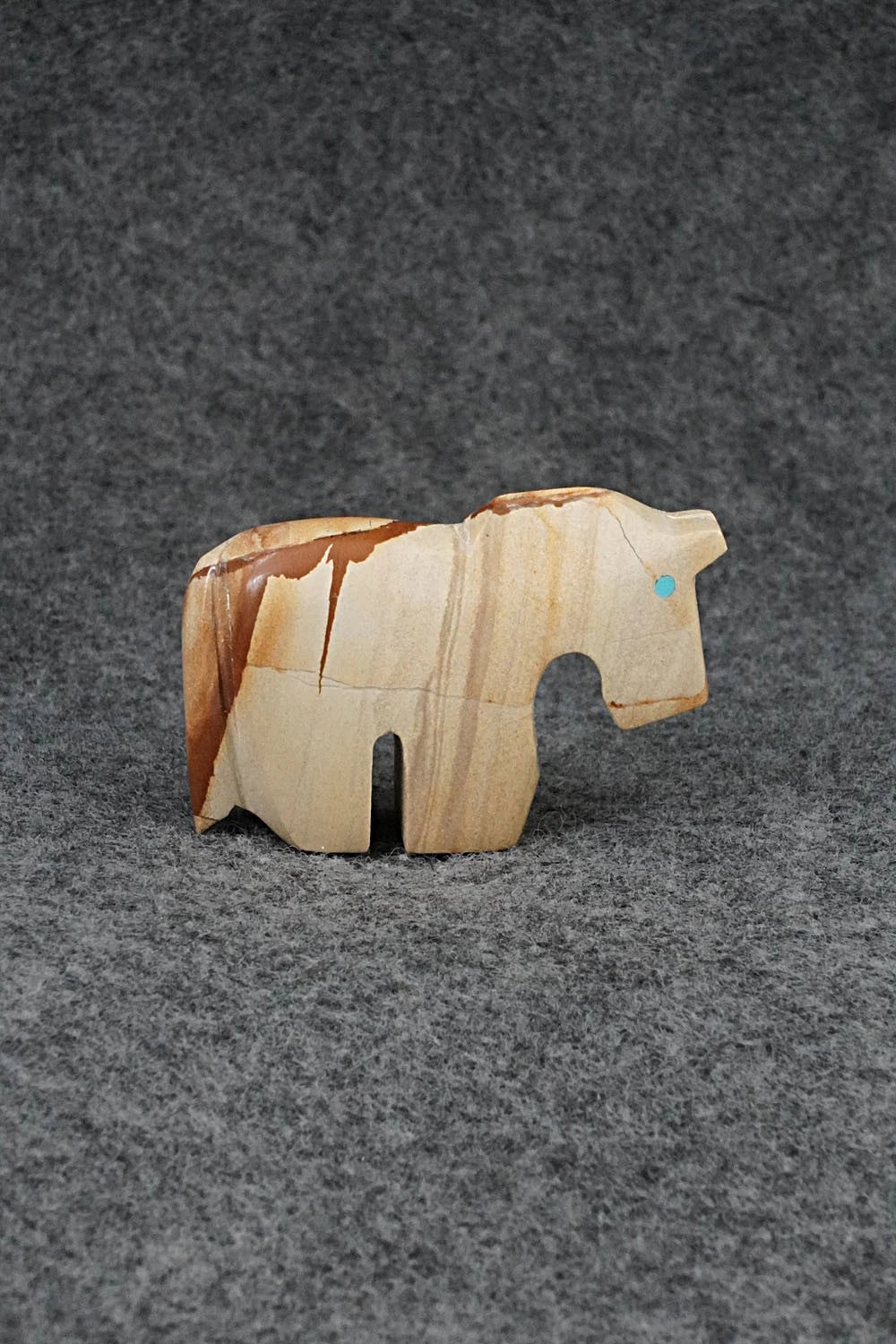 Horse Zuni Fetish Carving - Bernard Laiwakete