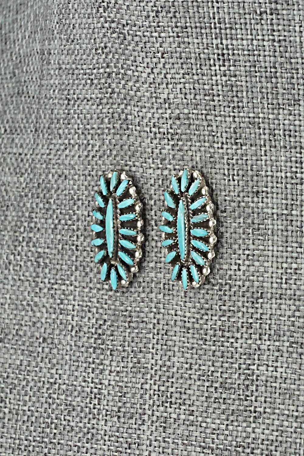 Turquoise & Sterling Silver Earrings - Lorena Peina