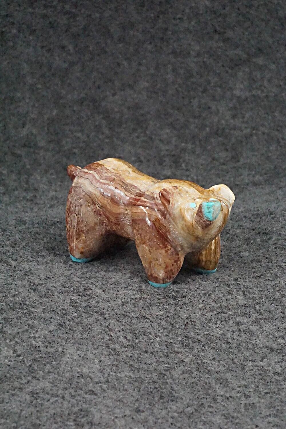 Pig Zuni Fetish Carving - Freddie Leekya