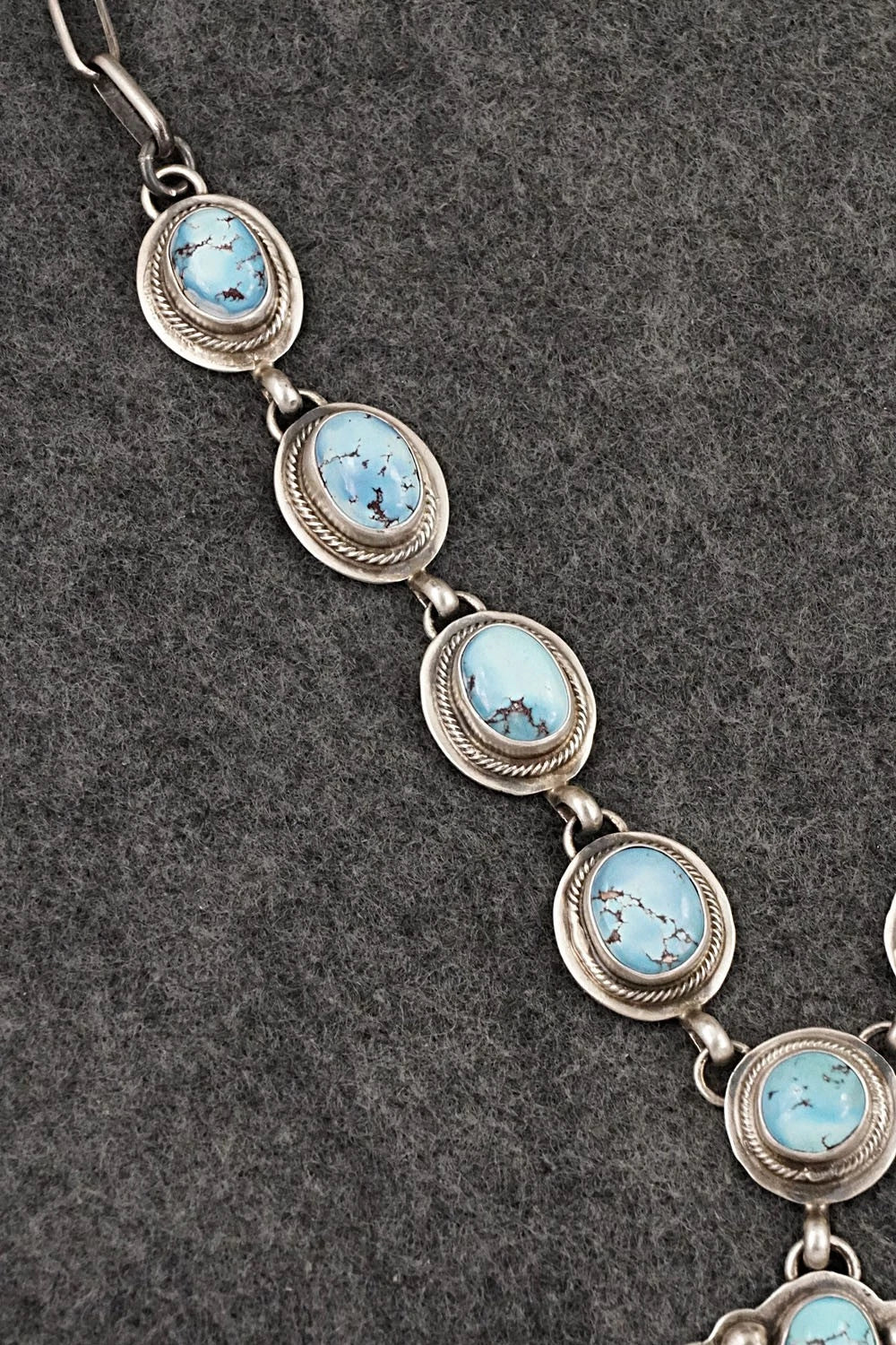 Turquoise & Sterling Silver Necklace and Earrings Set - Kathleen Livingston