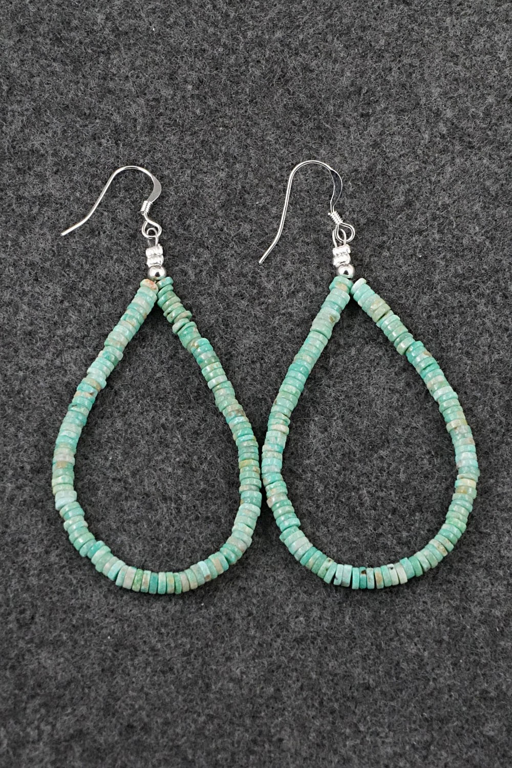 Turquoise & Sterling Silver Earrings - Doreen Jake