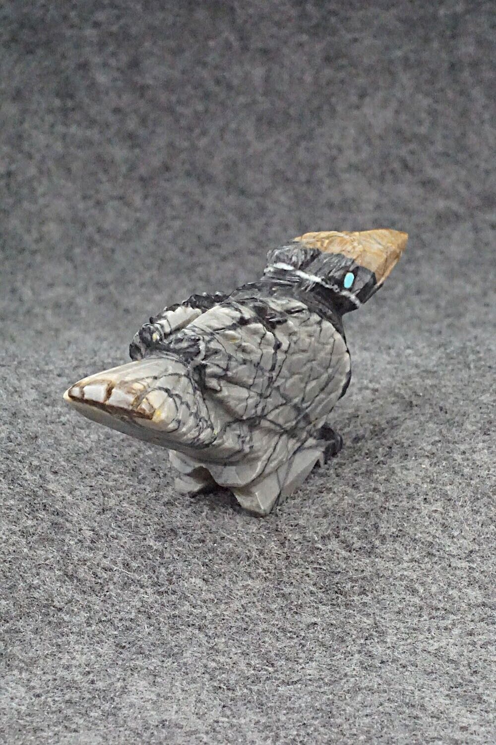 Roadrunner Zuni Fetish Carving - Tony Mackel