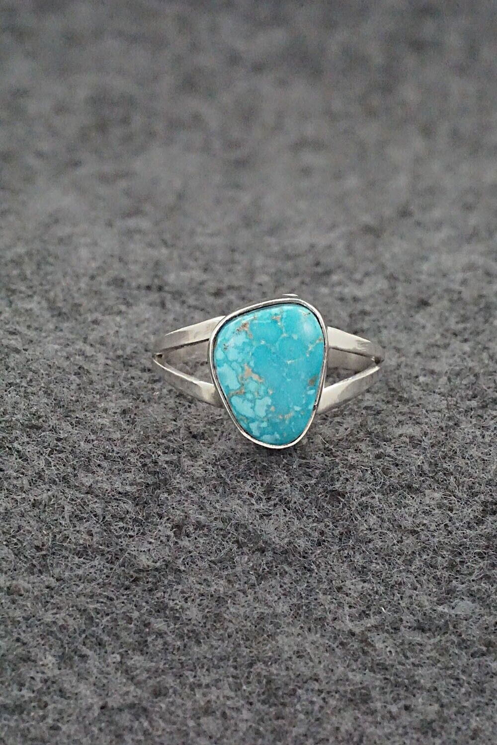 Turquoise & Sterling Silver Ring - Theresa Smith - Size 6.75