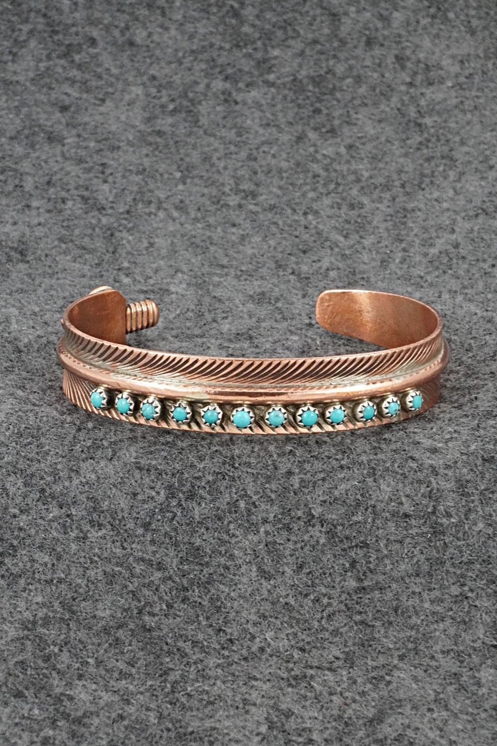 Turquoise & Copper Bracelet - Aaron Davis
