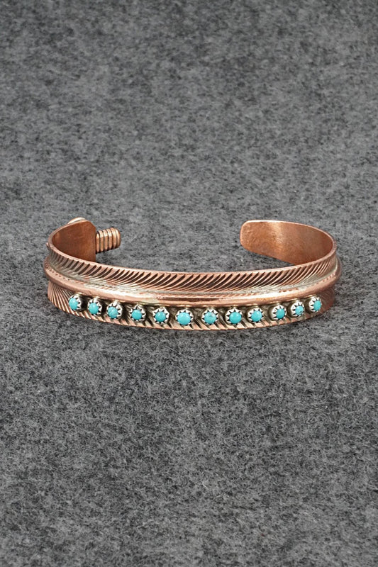 Turquoise & Copper Bracelet - Aaron Davis