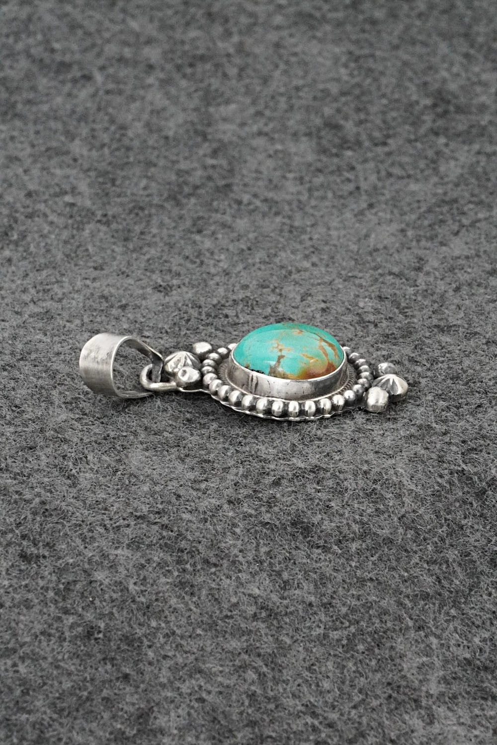 Turquoise & Sterling Silver Pendant - Darrin Livingston