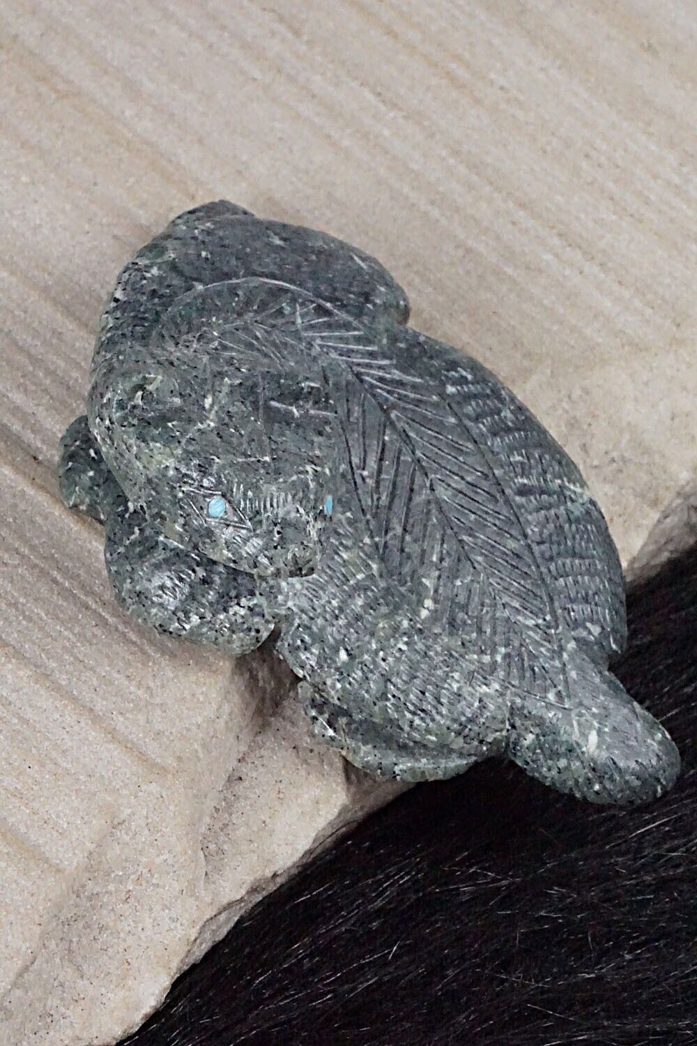 Badger Zuni Fetish Carving - Karen Zunie