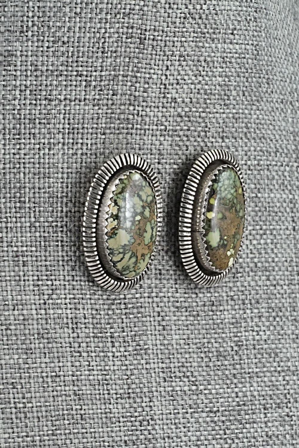 Turquoise & Sterling Silver Earrings - Toby Henderson
