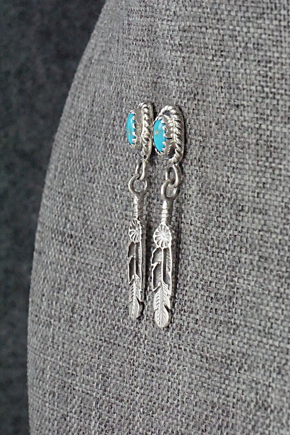 Turquoise and Sterling Silver Earrings - Emery Spencer