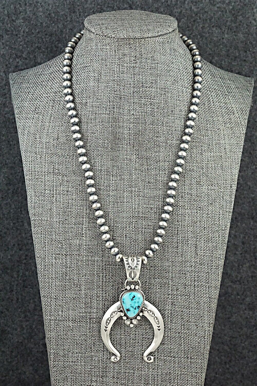 Turquoise & Sterling Silver Necklace - Samuel Yellowhair