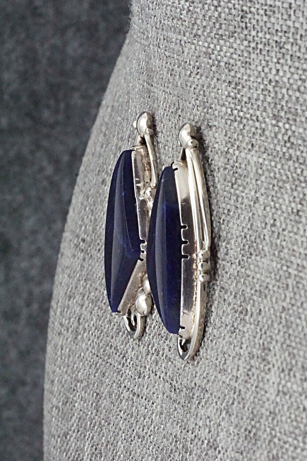 Sodalite & Sterling Silver Earrings - Oliver Smith
