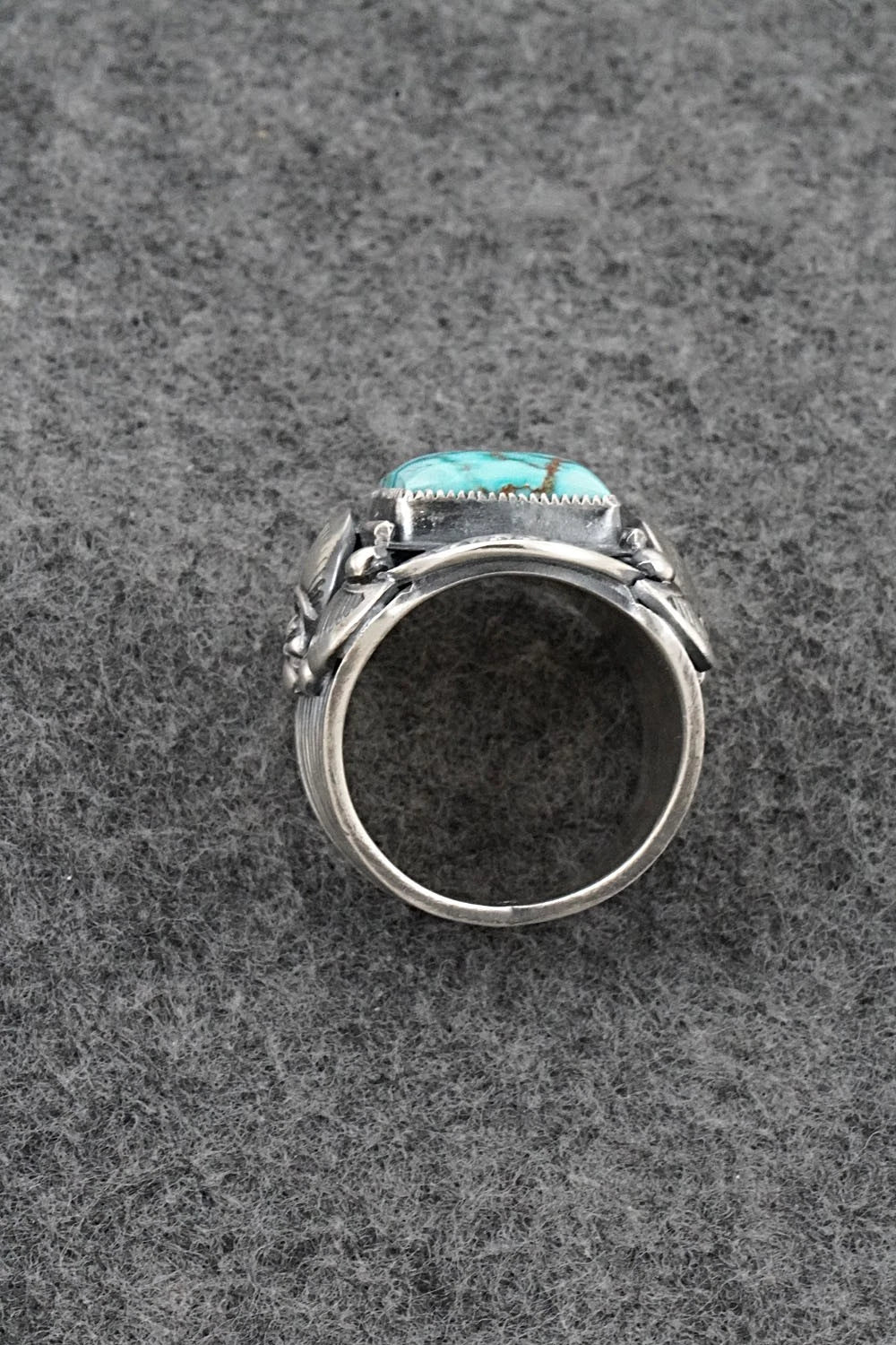 Turquoise & Sterling Silver Ring - Delbert Gordon - Size 9