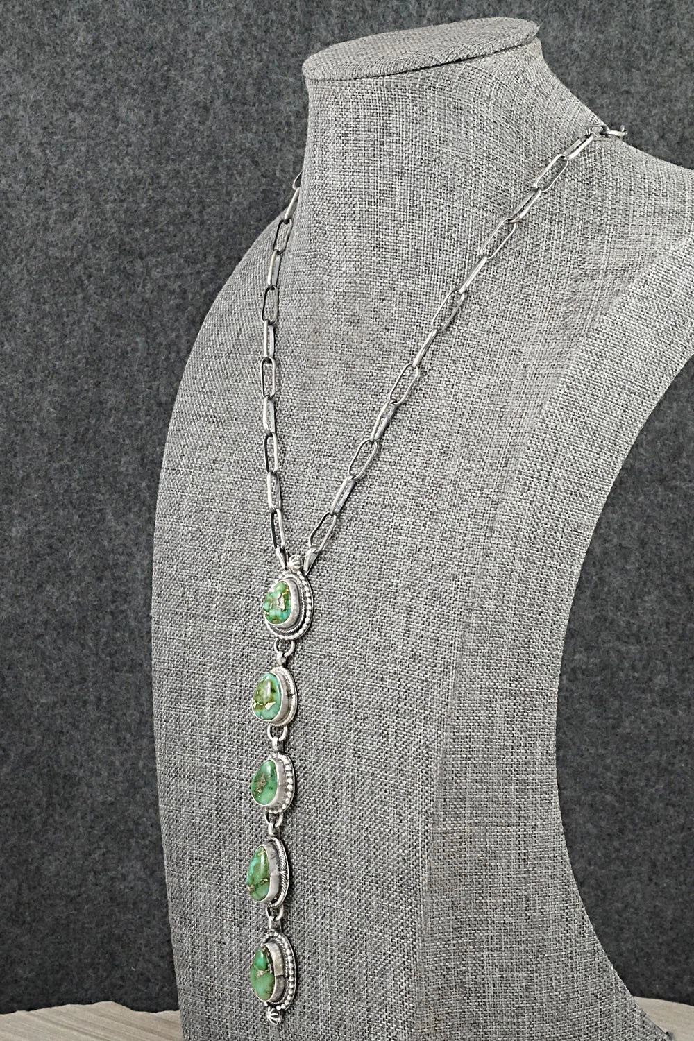 Turquoise & Sterling Silver Necklace - Bobby Johnson