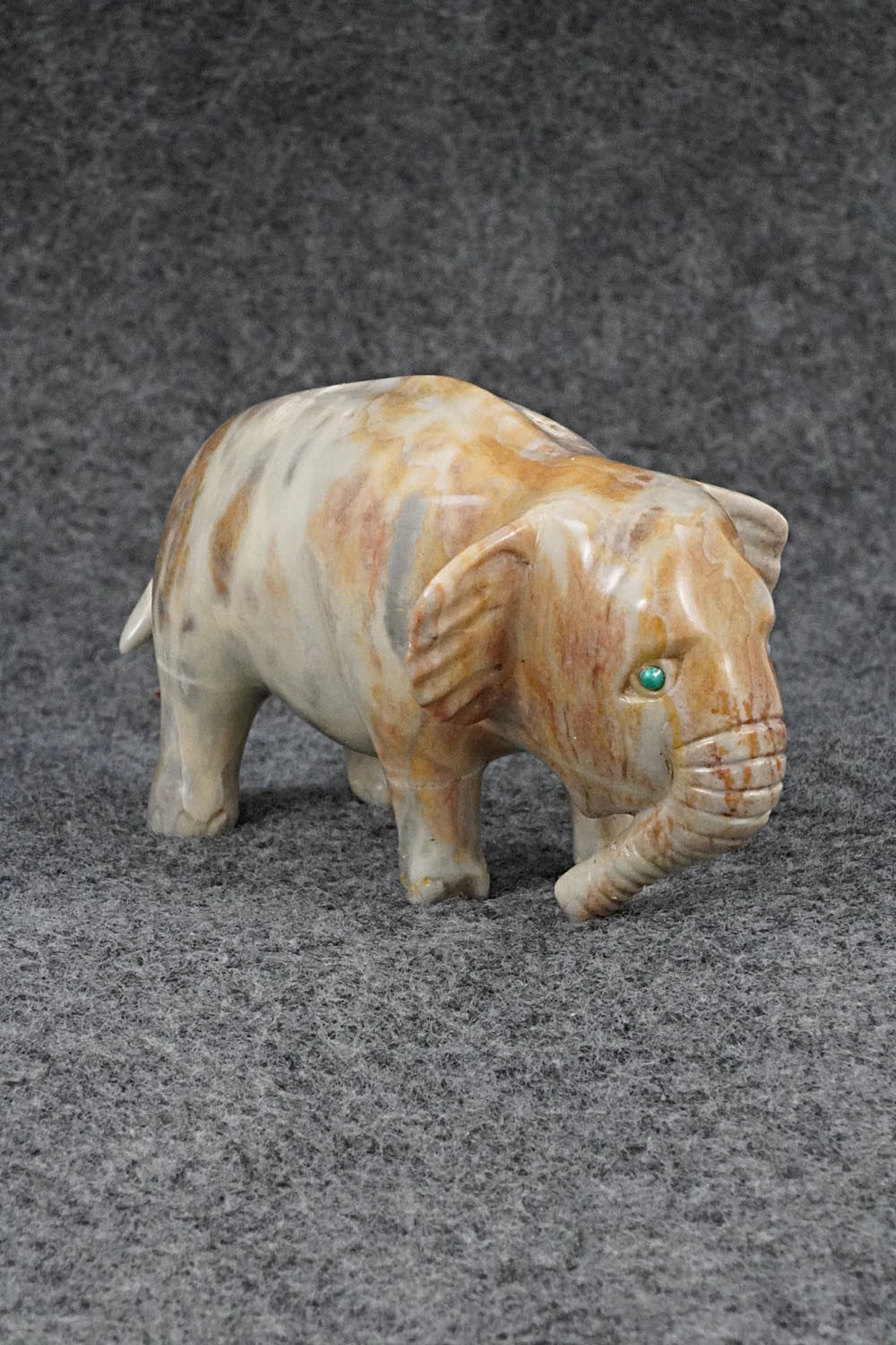 Elephant Zuni Fetish Carving - Clayton Panteah