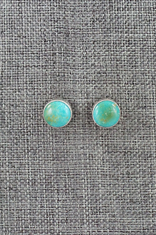 Turquoise & Sterling Silver Earrings - Marco Begaye