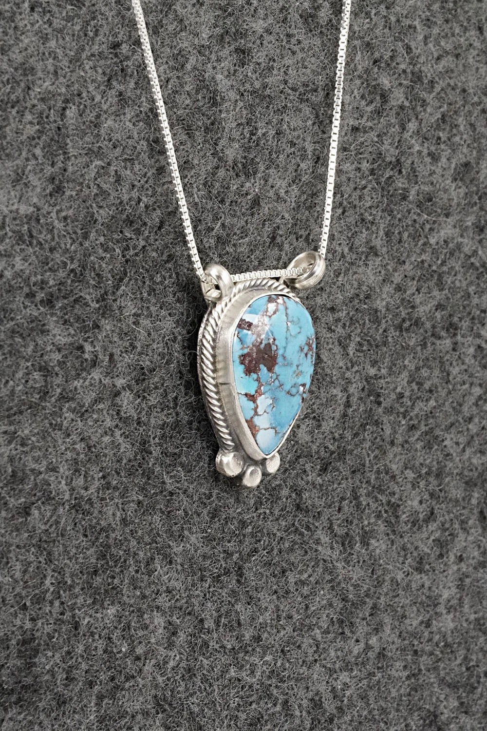 Turquoise & Sterling Silver Necklace - Sharon McCarthy