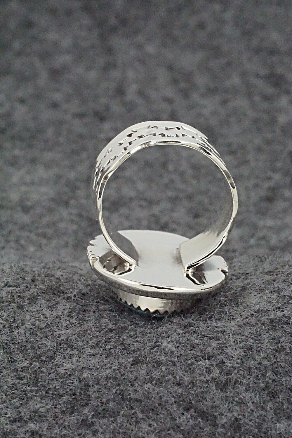 Turquoise & Sterling Silver Ring - Sheena Jack - Size 7