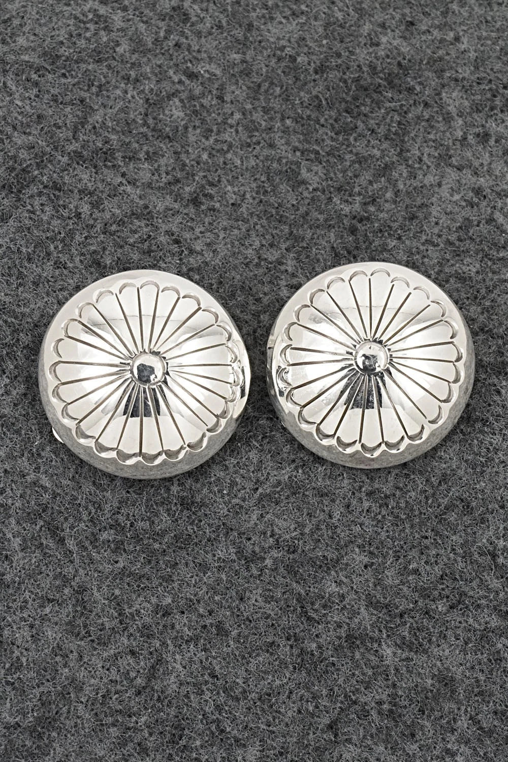 Sterling Silver Earrings - Marie Yazzie