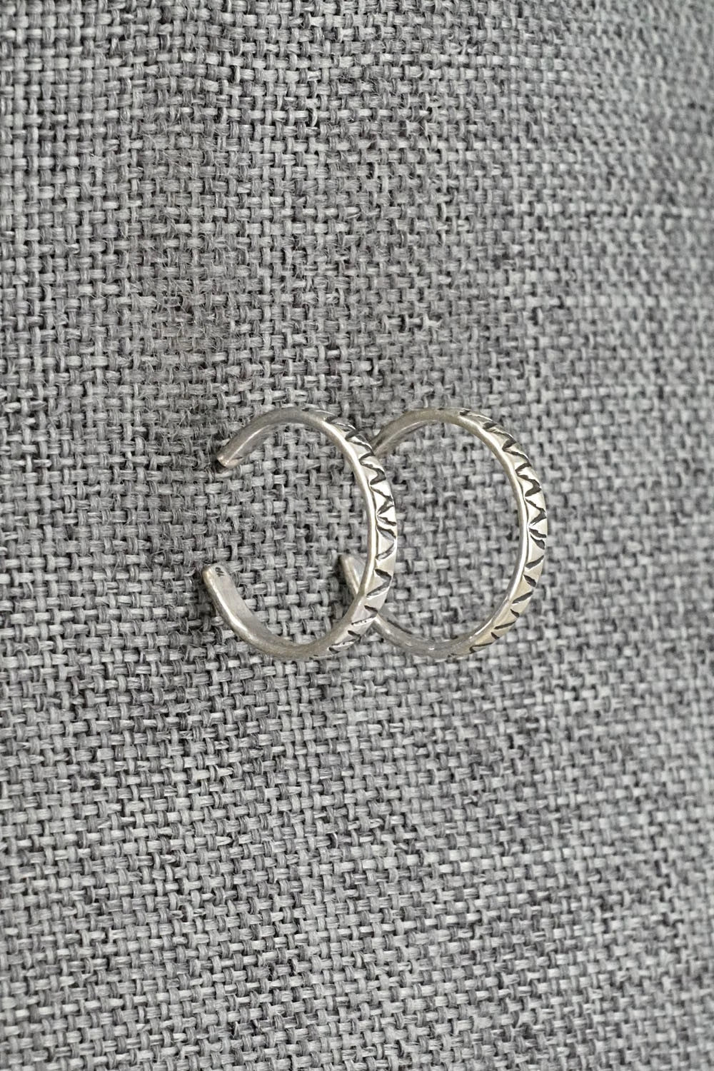 Sterling Silver Hoop Earrings - Elaine Tahe