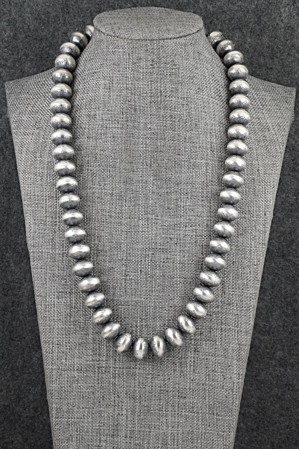 Sterling Silver Navajo Pearl Necklace 20" - Bryannen Halwood