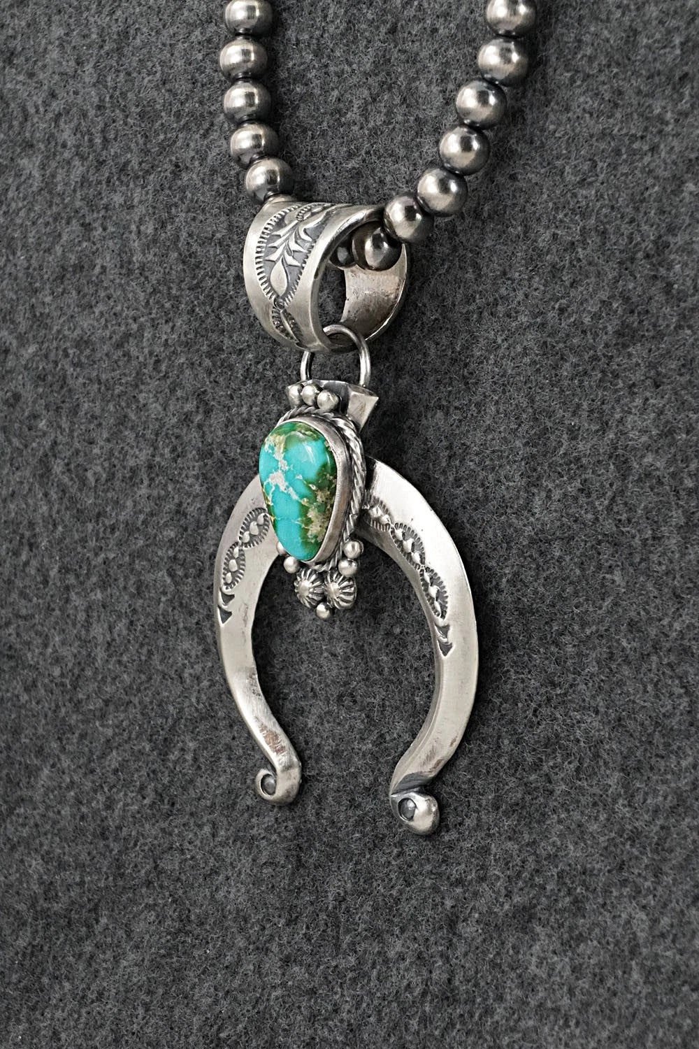 Turquoise & Sterling Silver Necklace - Samuel Yellowhair