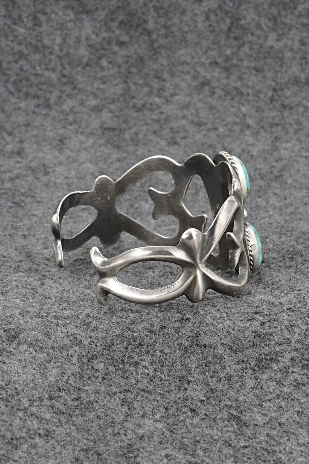 Turquoise & Sterling Silver Bracelet - Eugene Gruber