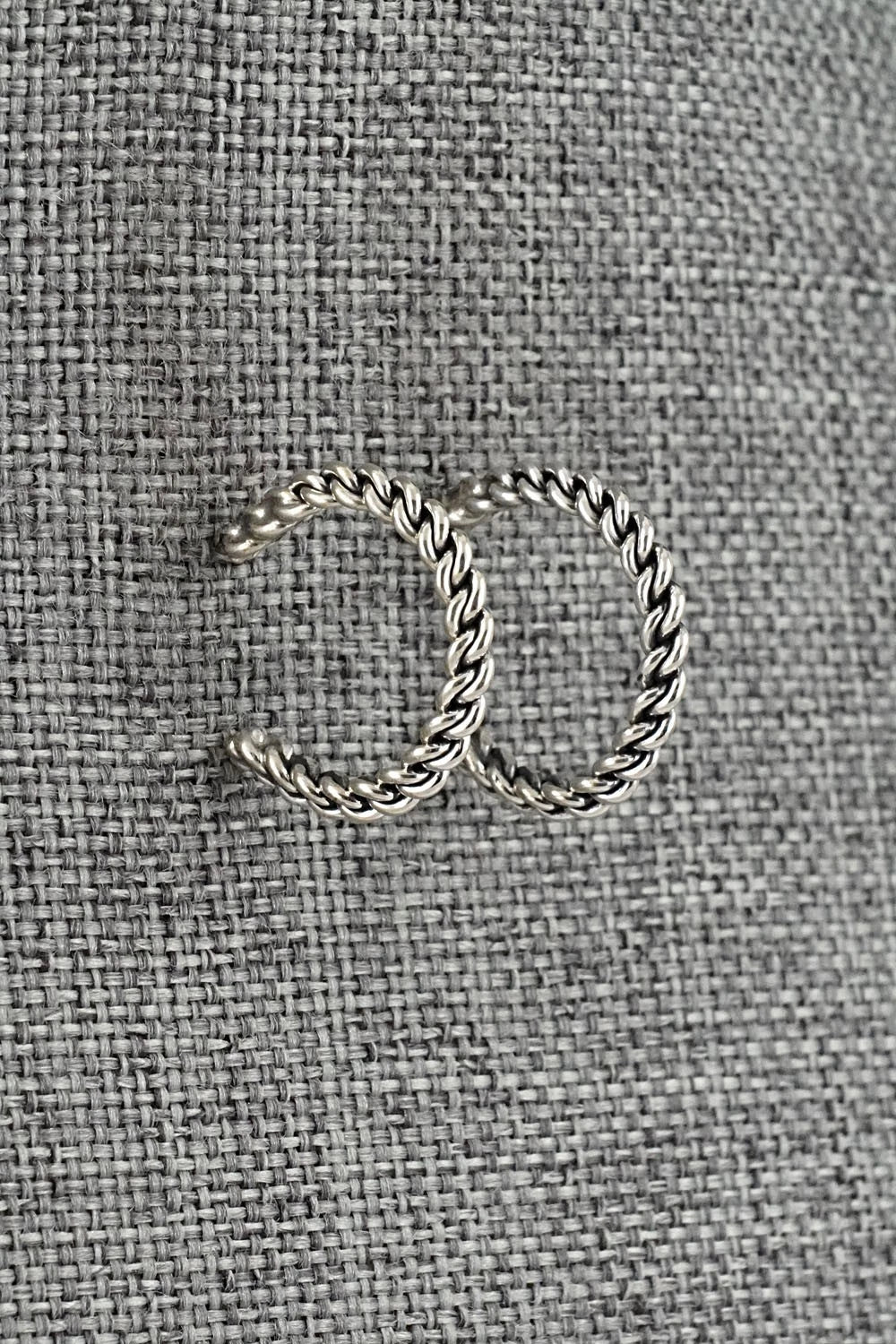 Sterling Silver Hoop Earrings - Elaine Tahe