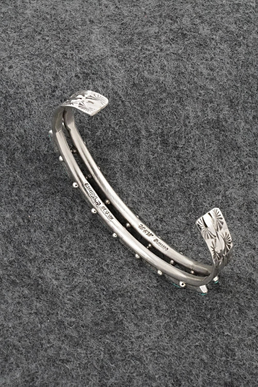 Turquoise & Sterling Silver Bracelet - Murray Hannaweeka