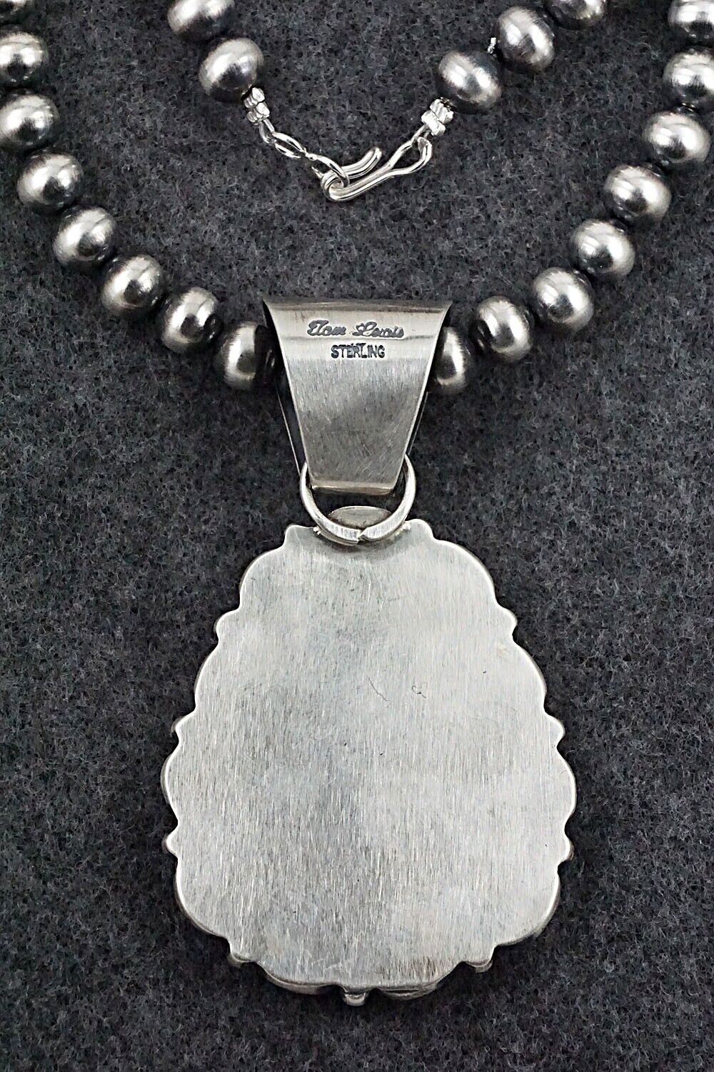 Turquoise & Sterling Silver Necklace - Tom Lewis