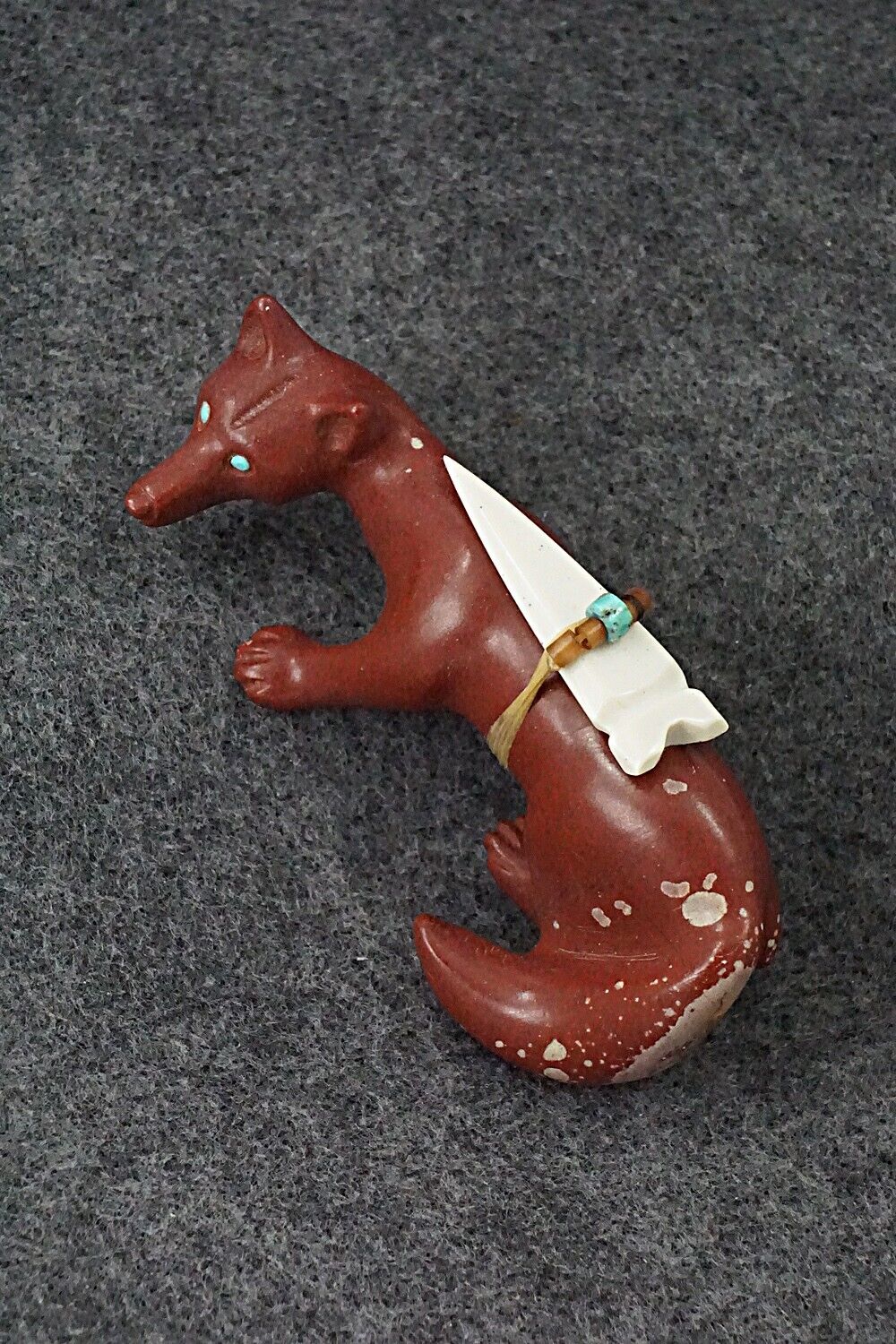 Wolf Zuni Fetish Carving - Albert Eustace Sr.