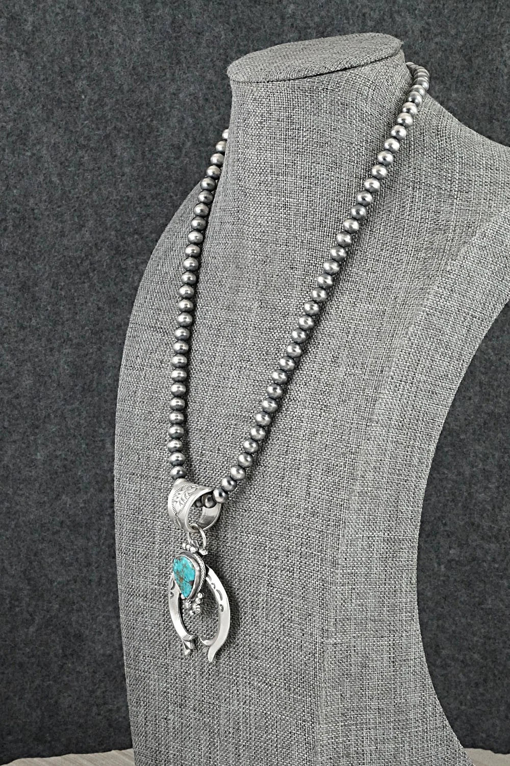 Turquoise & Sterling Silver Necklace - Samuel Yellowhair