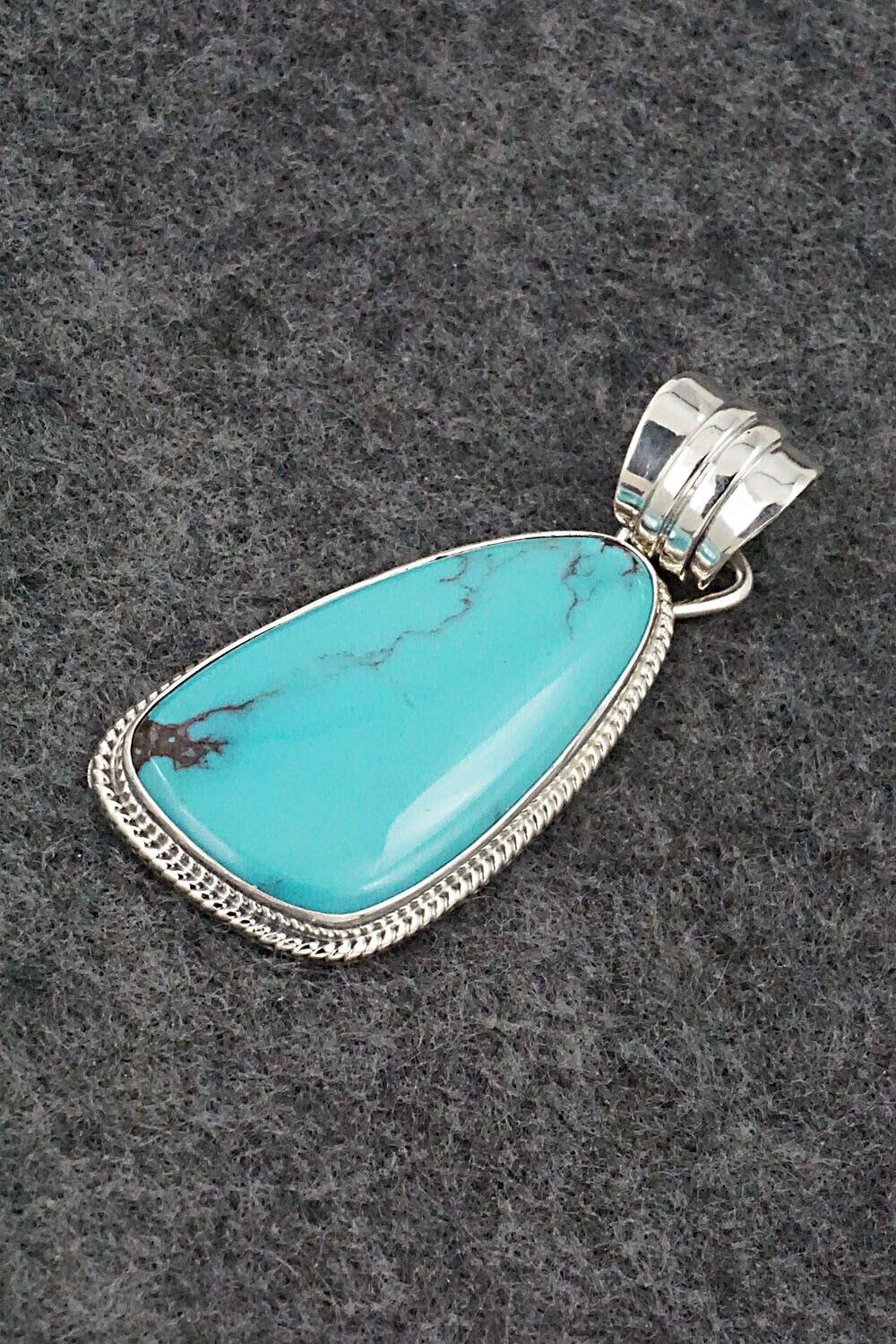 Turquoise and Sterling Silver Pendant - Sharon McCarthy