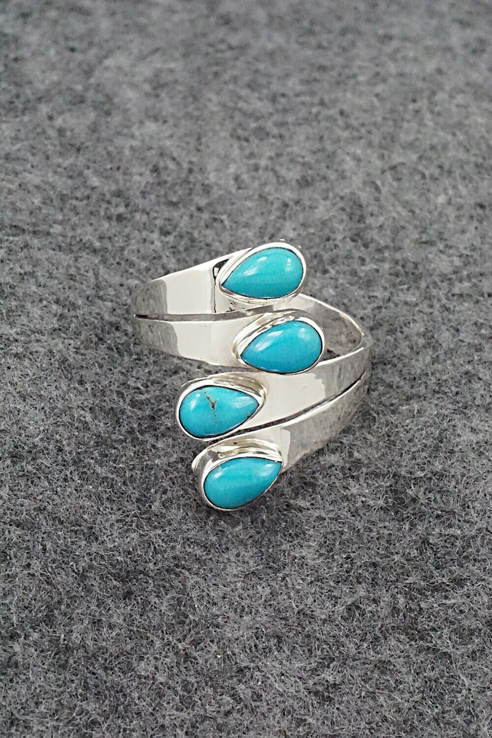 Turquoise & Sterling Silver Ring - Thomas Yazzie - Size 11