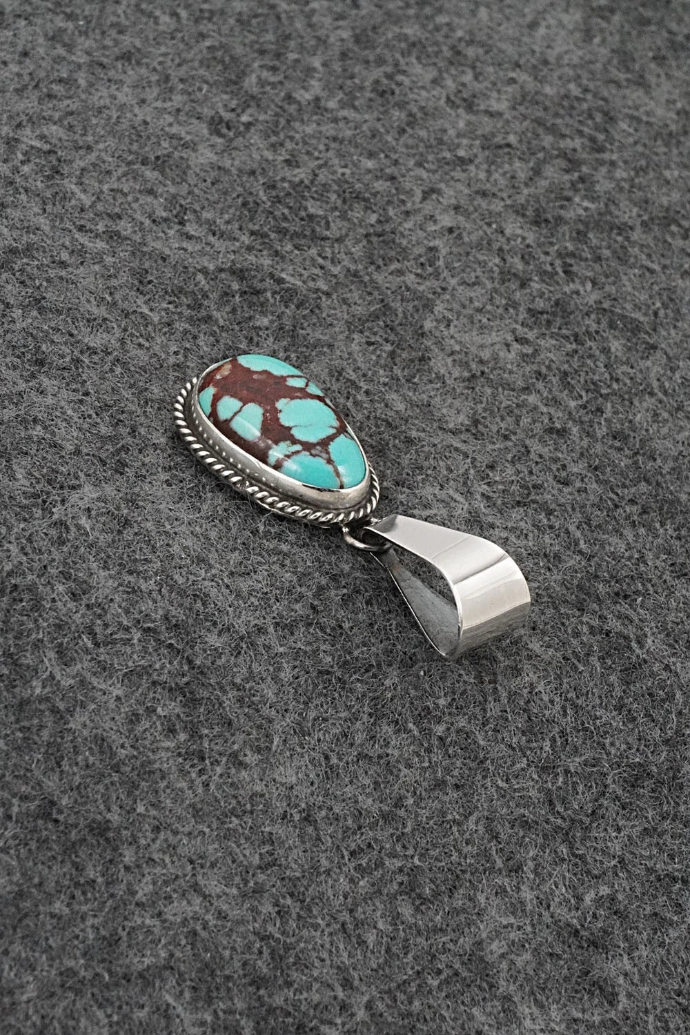 Turquoise & Sterling Silver Pendant - Eugene Gruber