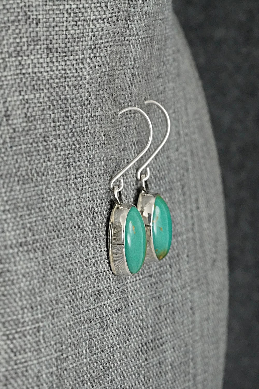 Turquoise & Sterling Silver Earrings - Rosemary Saunders