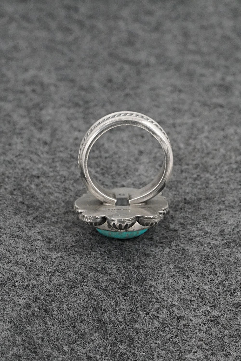 Turquoise & Sterling Silver Ring - Michael Calladitto - Size 7