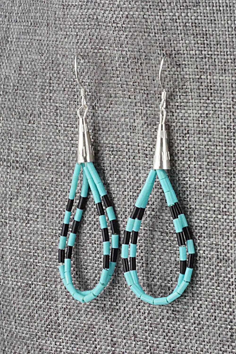 Turquoise & Sterling Silver Earrings - Ramona Bird