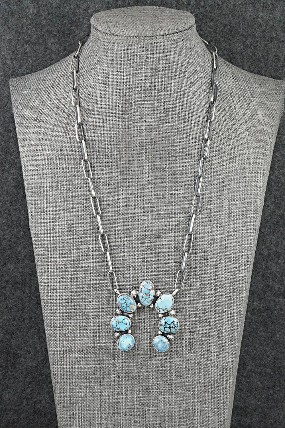 Turquoise & Sterling Silver Necklace - Darrin Livingston