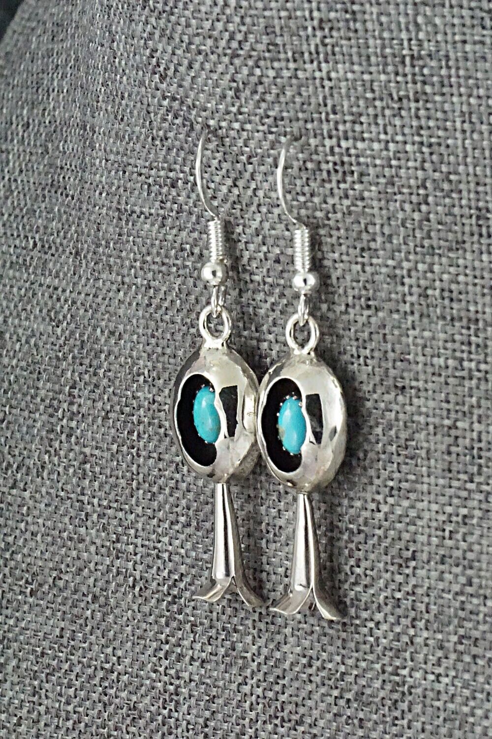 Turquoise & Sterling Silver Squash Blossom Set - Phil Garcia