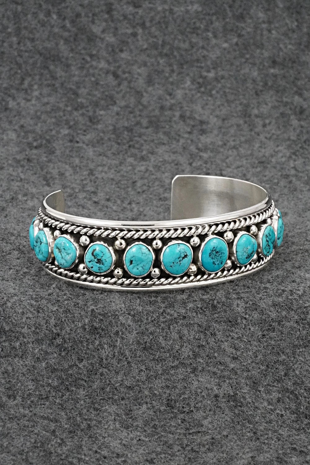 Turquoise & Sterling Silver Bracelet - Chester Charley
