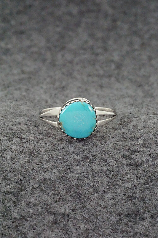 Turquoise & Sterling Silver Ring - Sharon McCarthy - Size 8.75